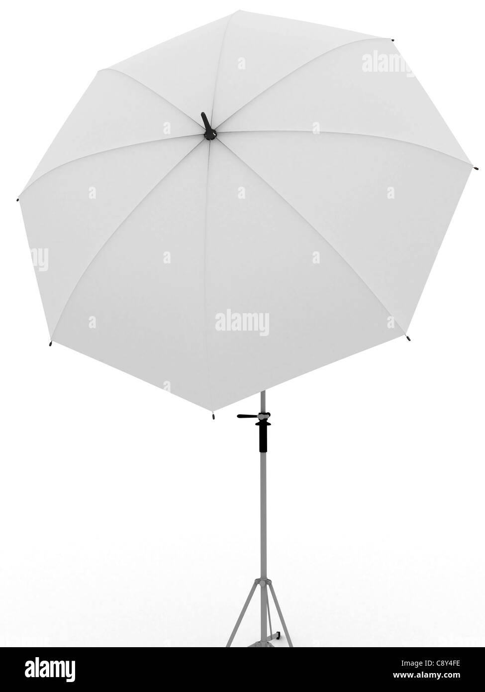 White umbrella for photography Stock Photo