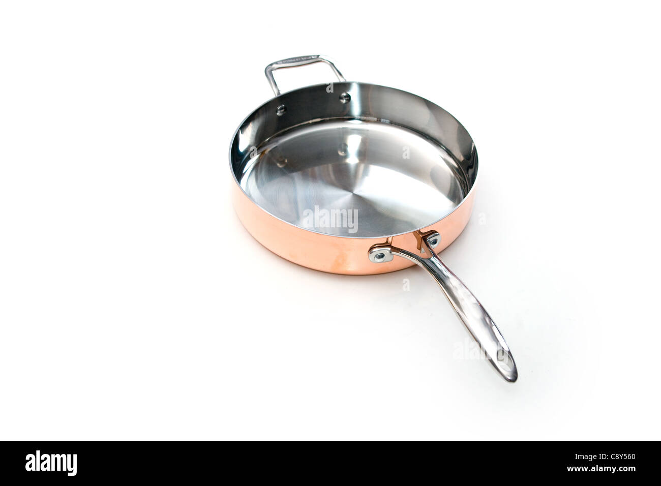 Copper frying pan Stock Photo Alamy