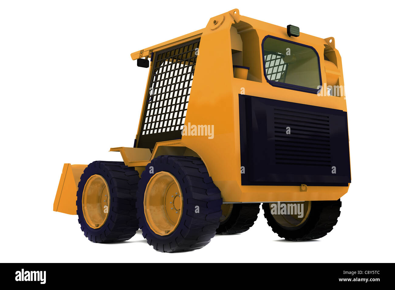 Bulldozer on wheels Stock Photo Alamy