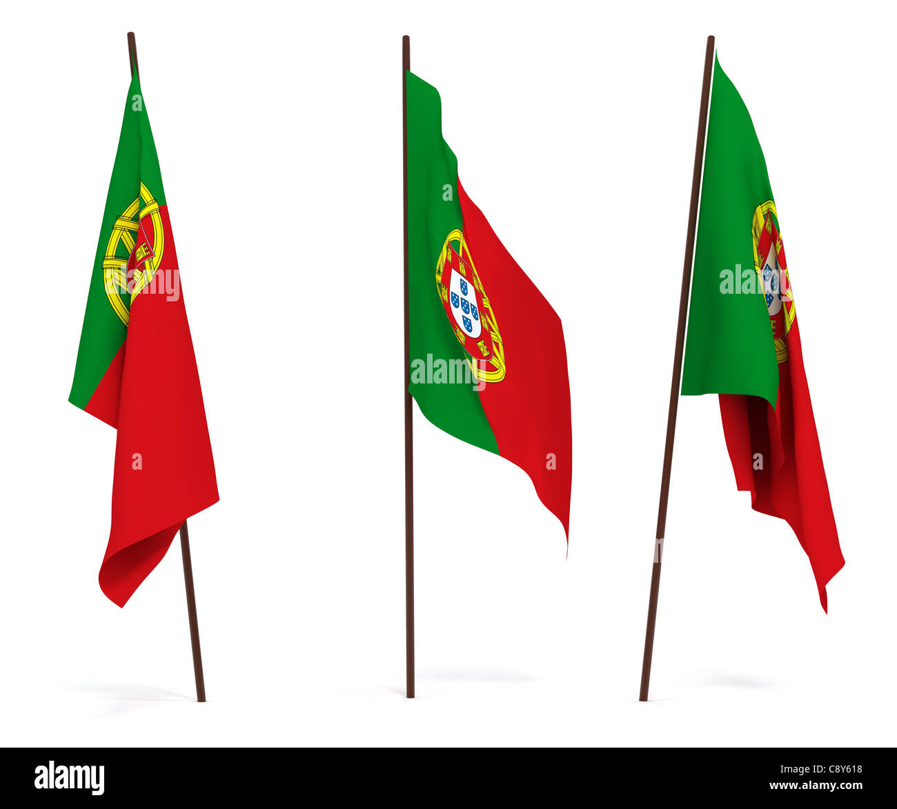Flag of Portugal Stock Photo