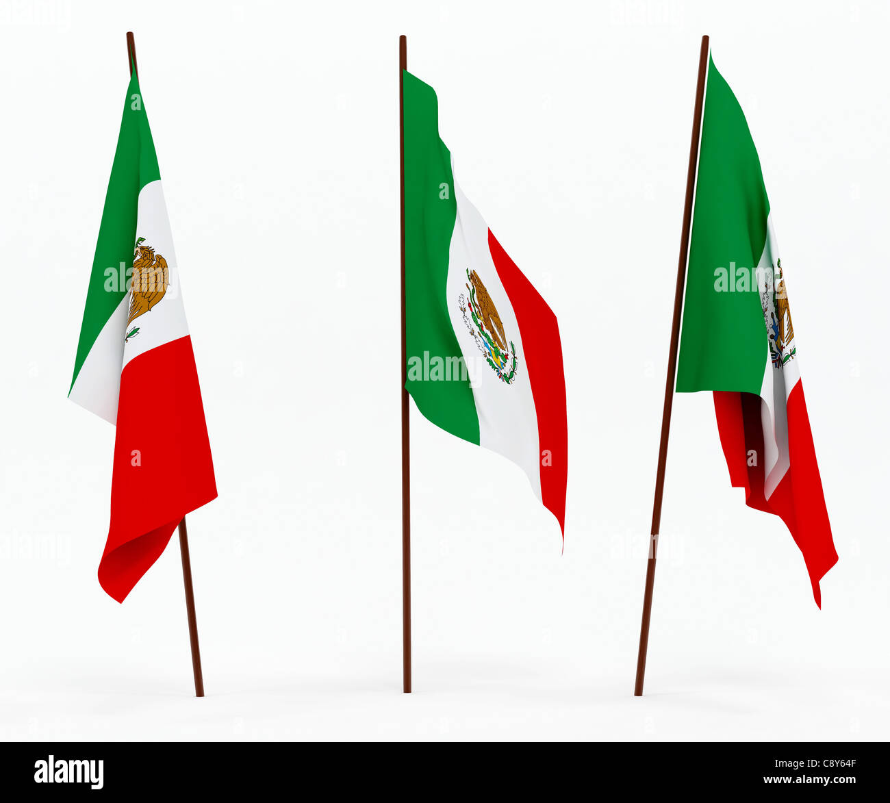Flag of Mexico Stock Photo