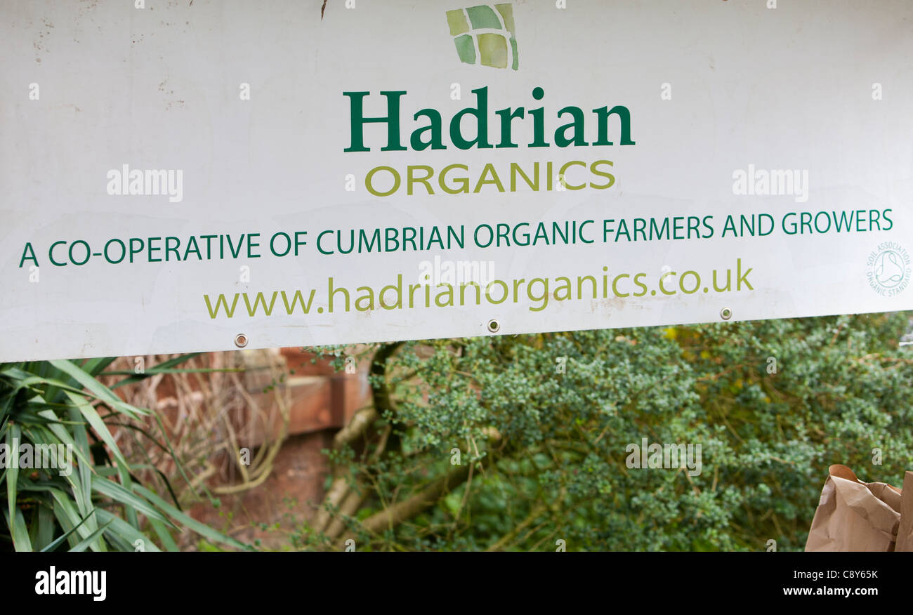 An organic food stand Stock Photo Alamy