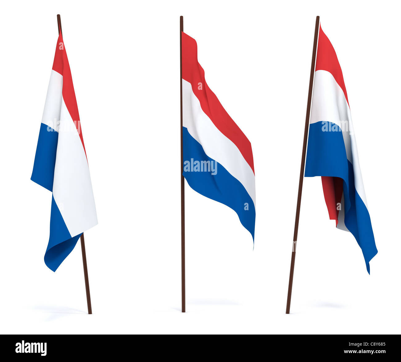 Flag of Netherlands Stock Photo