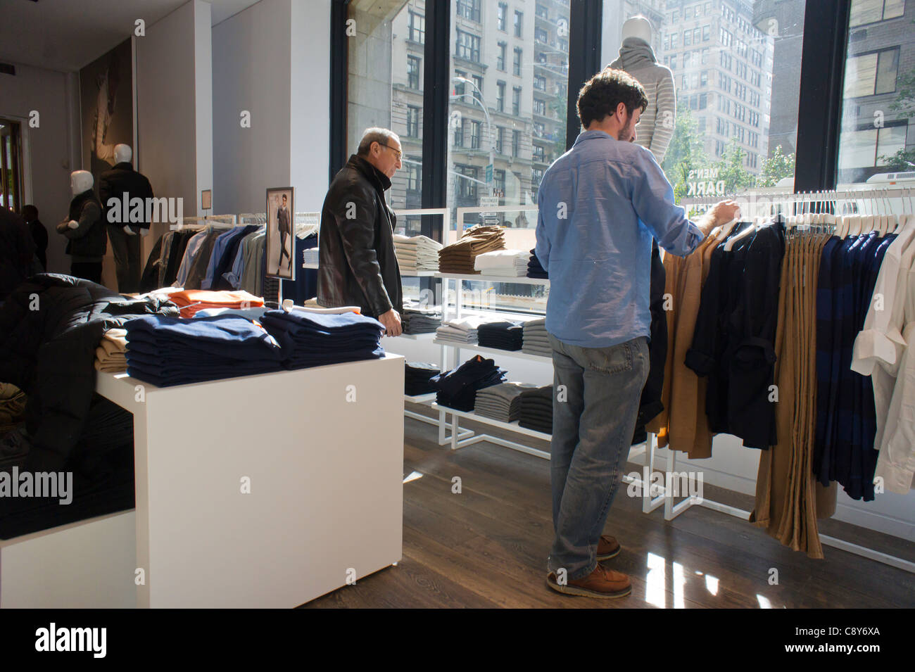 Customers at the grand opening of the Joe Fresh store in the Flatiron neighborhood of New York