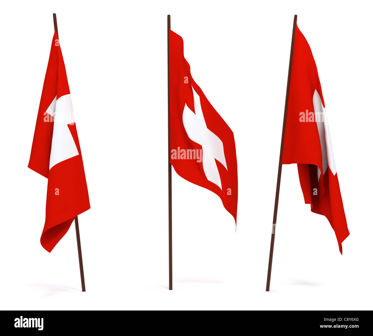 Flag of Switzerland Stock Photo