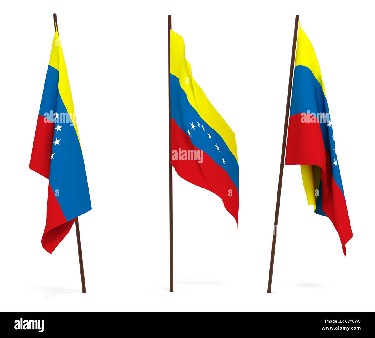 Flag of Venezuela Stock Photo