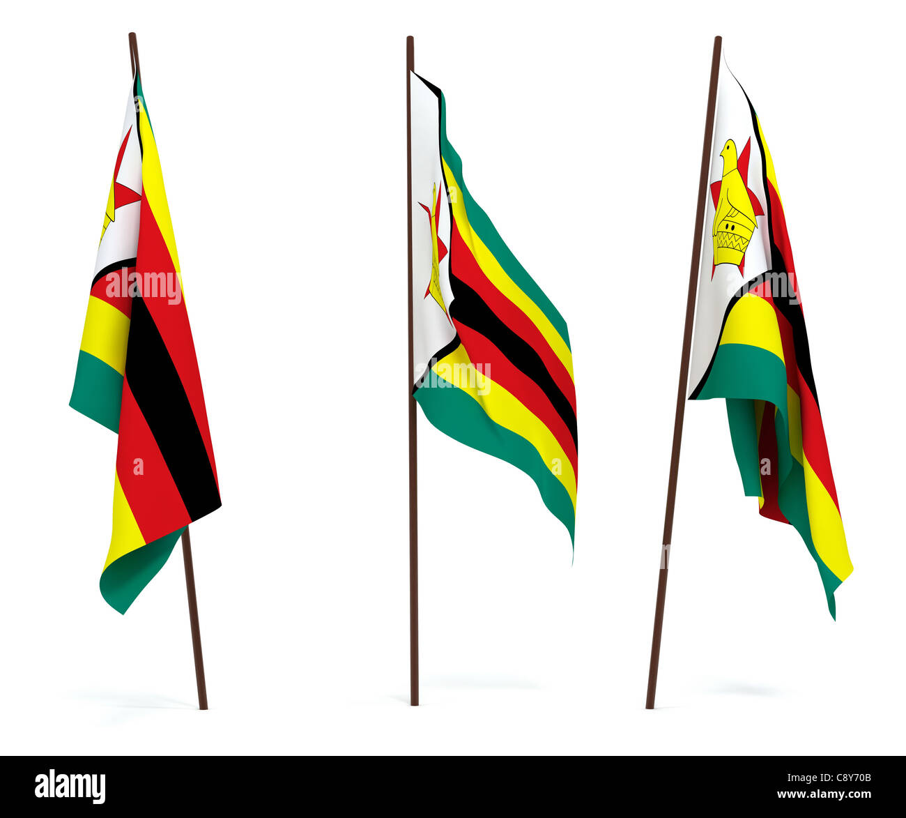 Flag Of Zimbabwe Stock Photo