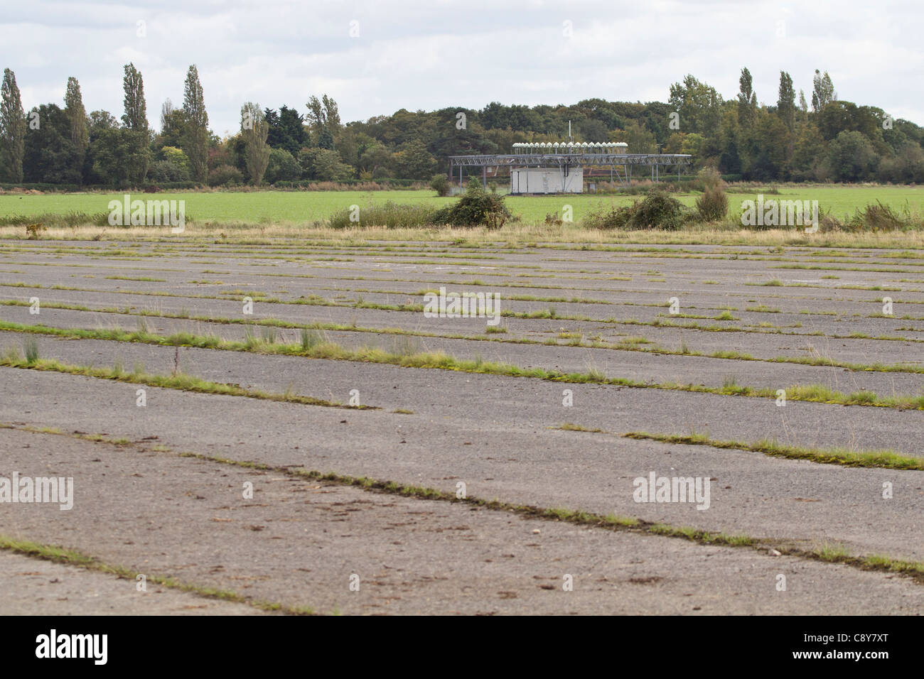 Site of former airfield at Wisley. Surrey, UK. Stock Photo