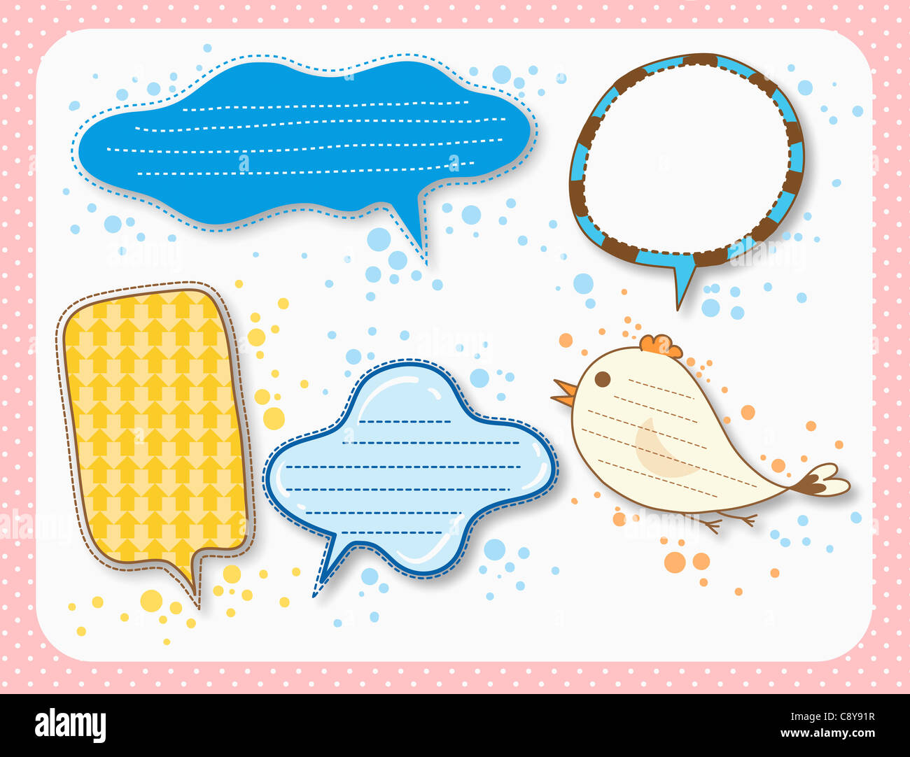 Various types of icons for memo Stock Photo - Alamy