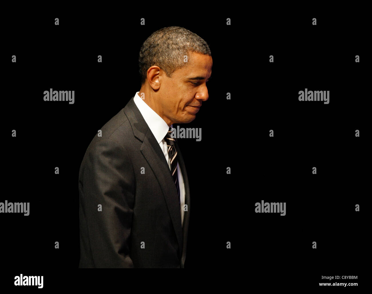 BARACK OBAMA PRESIDENT OF THE UNITED STATES 04 November 2011 PALAIS DE FESTIVAL CANNES FRANCE Stock Photo