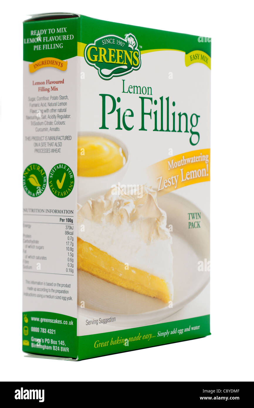 Box lemon pie filling hires stock photography and images Alamy