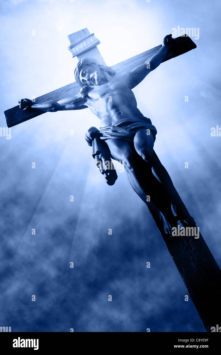 The Crucifixion - The Jesus on the cross Stock Photo