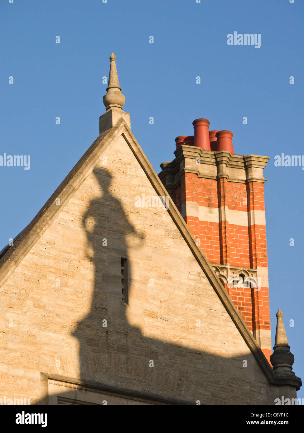 Shadow of statue from the Clarendon Building Oxford UK Stock Photo Alamy