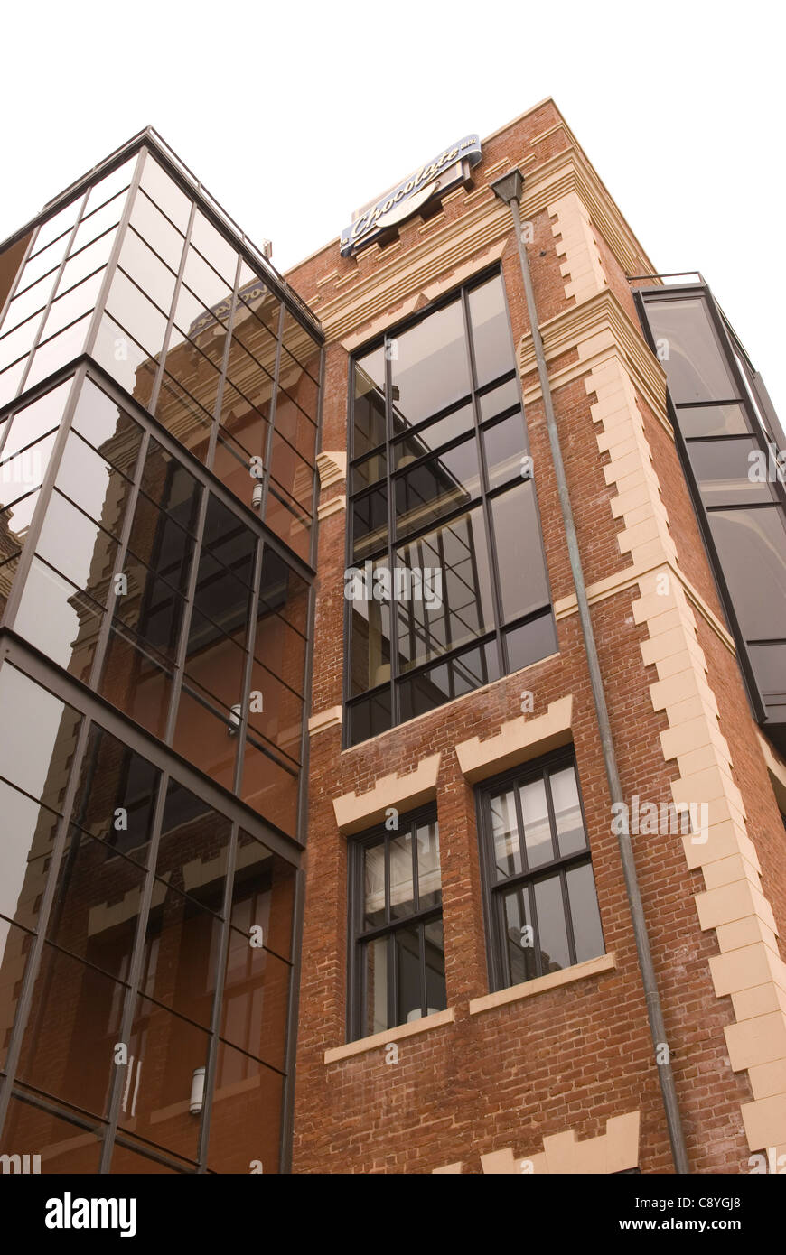 Chocolate building san francisco california hires stock photography