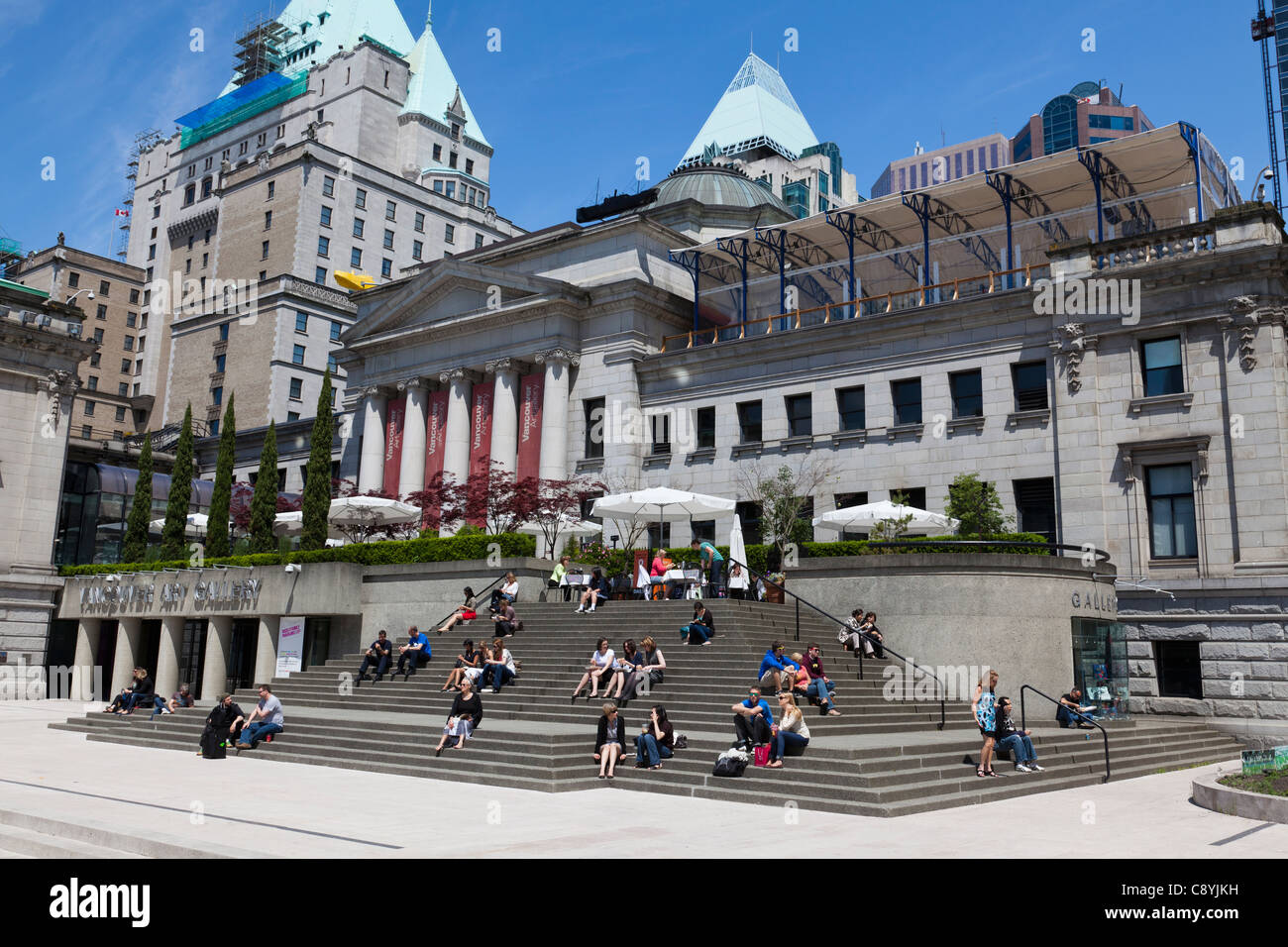 Vancouver Art Gallery in Vancouver, Canada Stock Photo