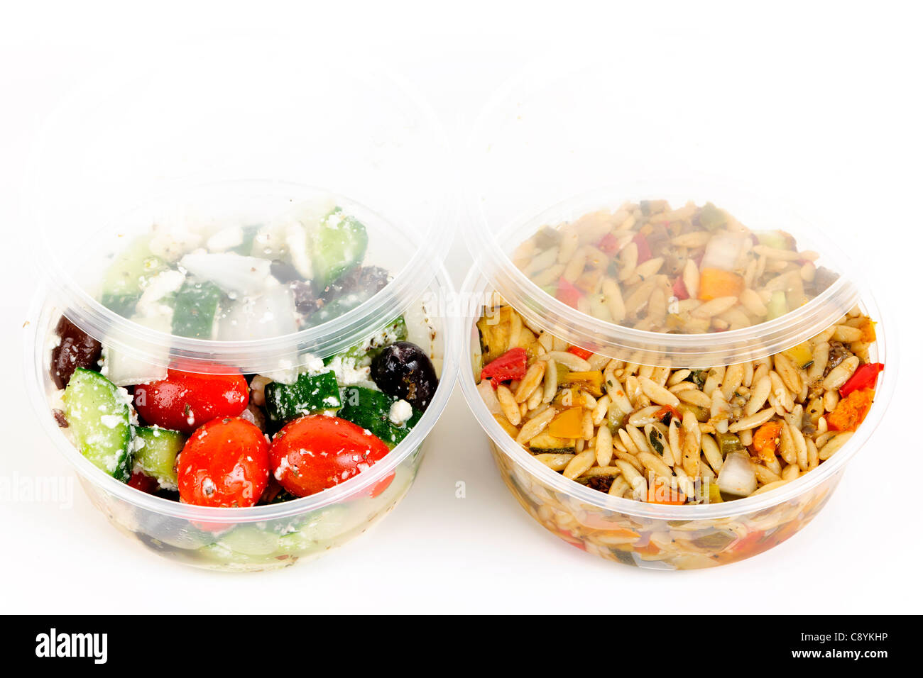 https://c8.alamy.com/comp/C8YKHP/two-servings-of-prepared-salad-in-plastic-takeaway-containers-C8YKHP.jpg