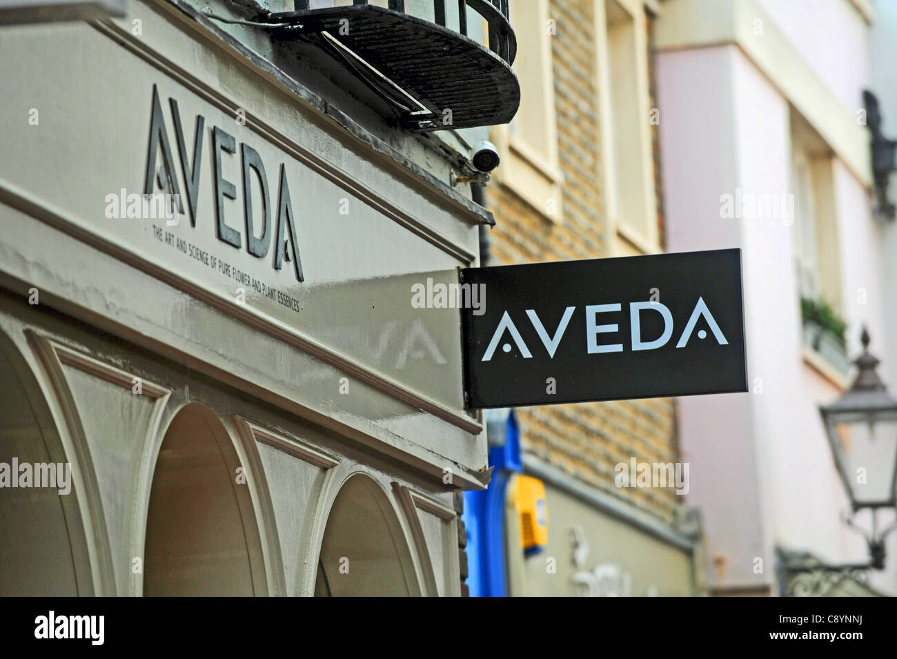 Aveda naturally made hair and beauty salon product shop in Brighton UK Photograph taken October 2011 Stock Photo