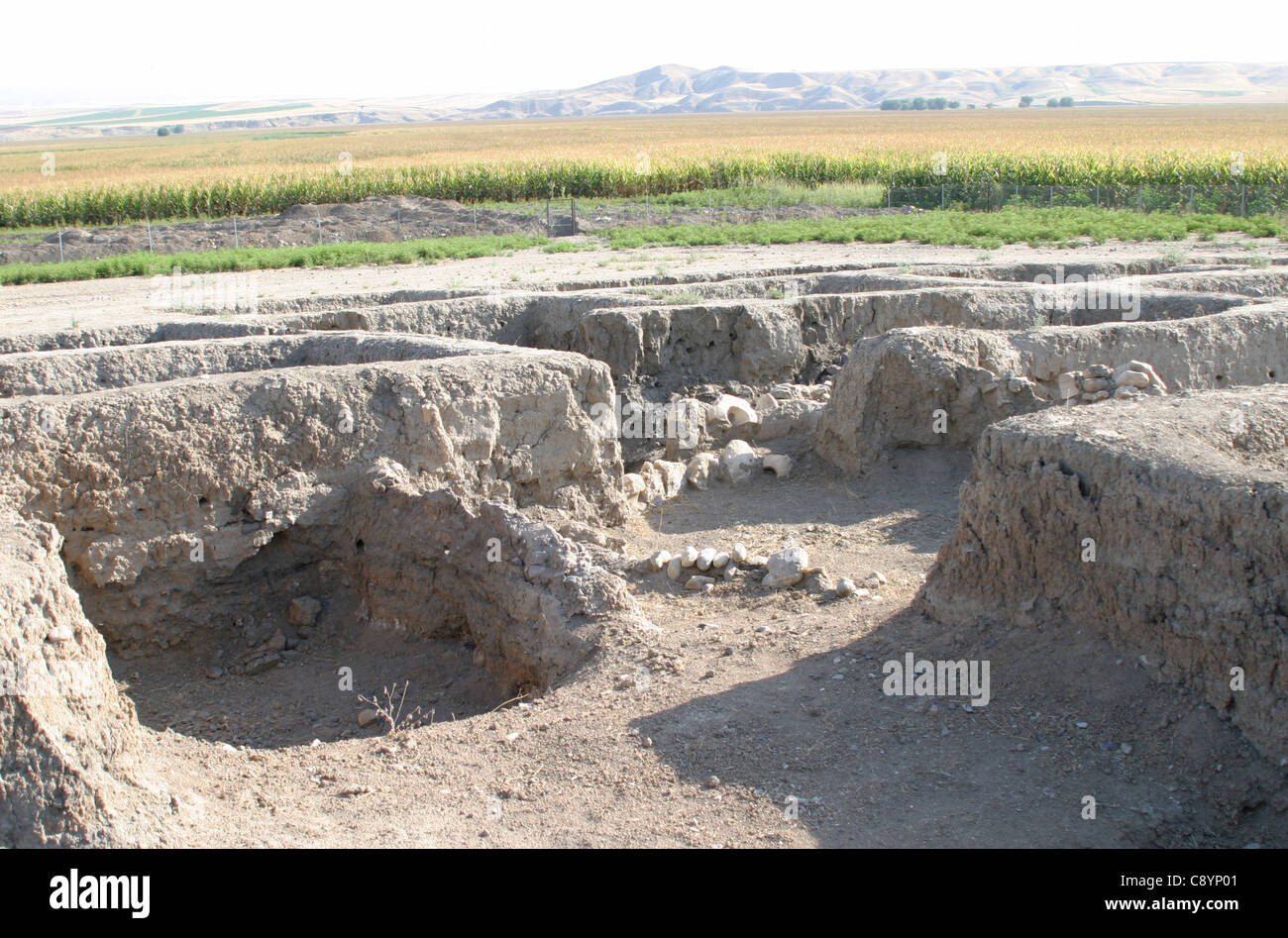 Early neolithic archaeological site of Kortik Tepe near Agil Koyu ...