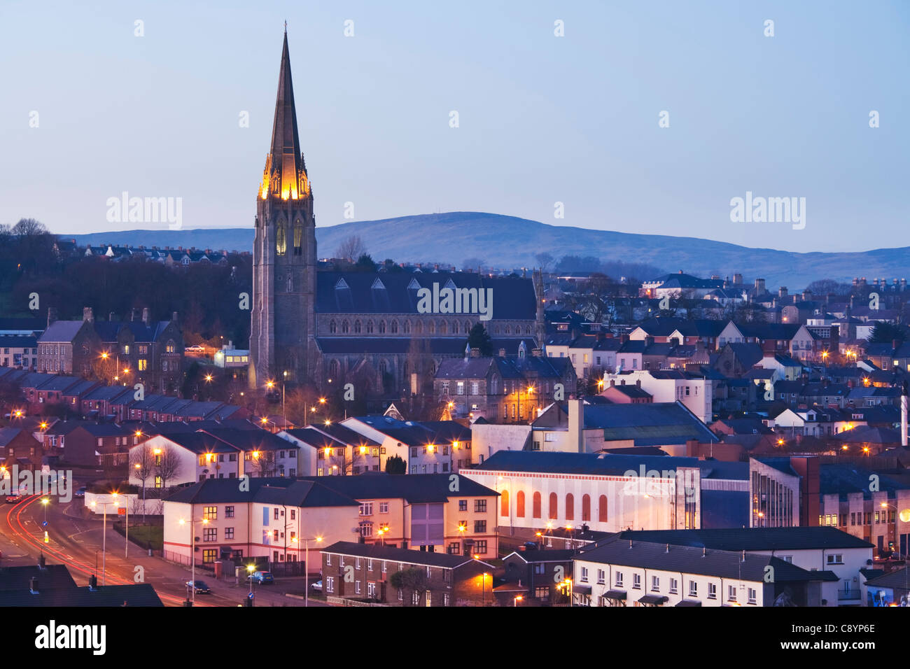 St. Eugene’s Cathedral, the parish Church of Templemore and Derry, County Derry, Northern Ireland Stock Photo
