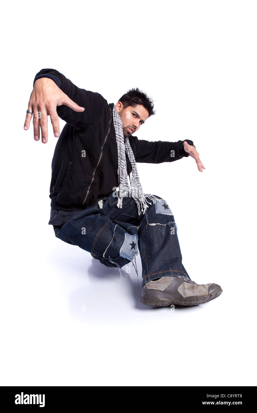 Specific Movements Rapper Hip hop dancer showing some movements Stock Photo - Alamy