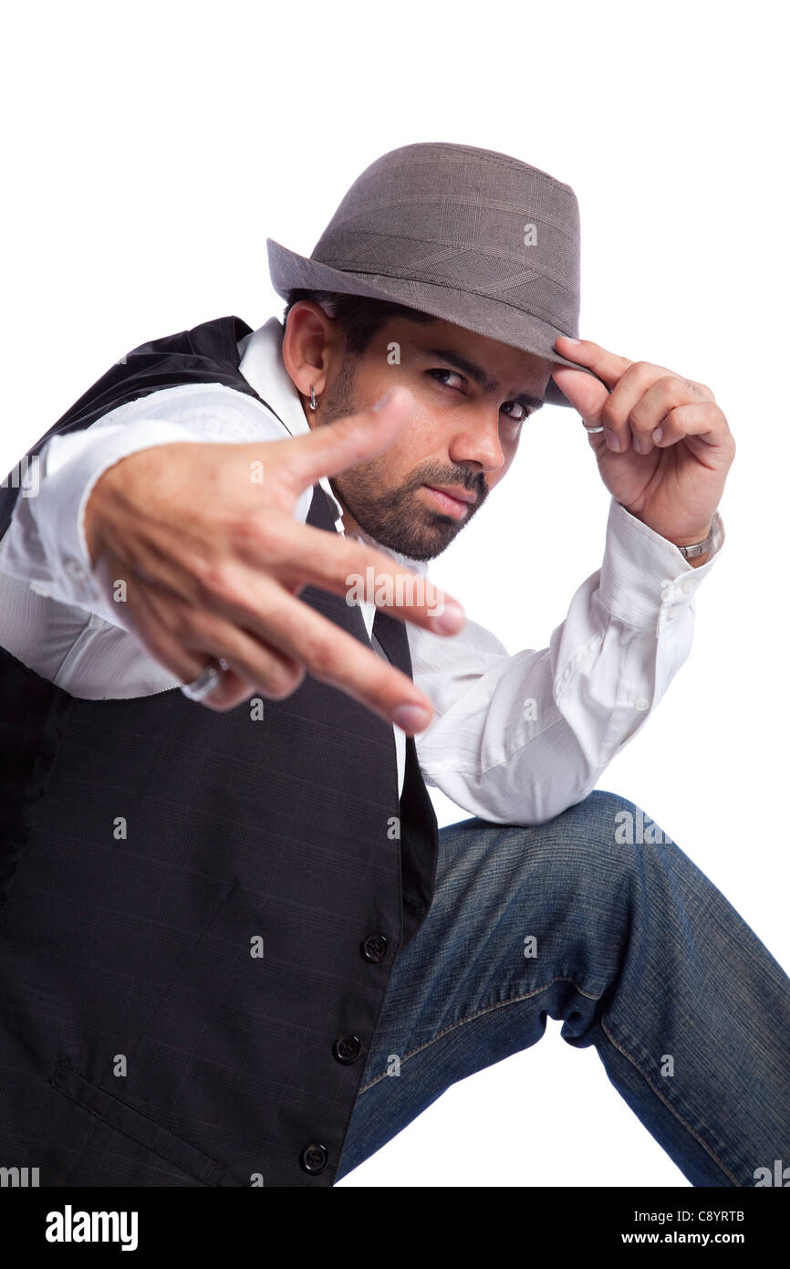 Specific Movements Rapper Hip hop dancer showing some movements Stock Photo - Alamy