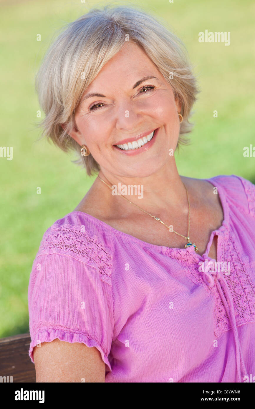 Slim attractive senior woman hi-res stock photography and images - Alamy