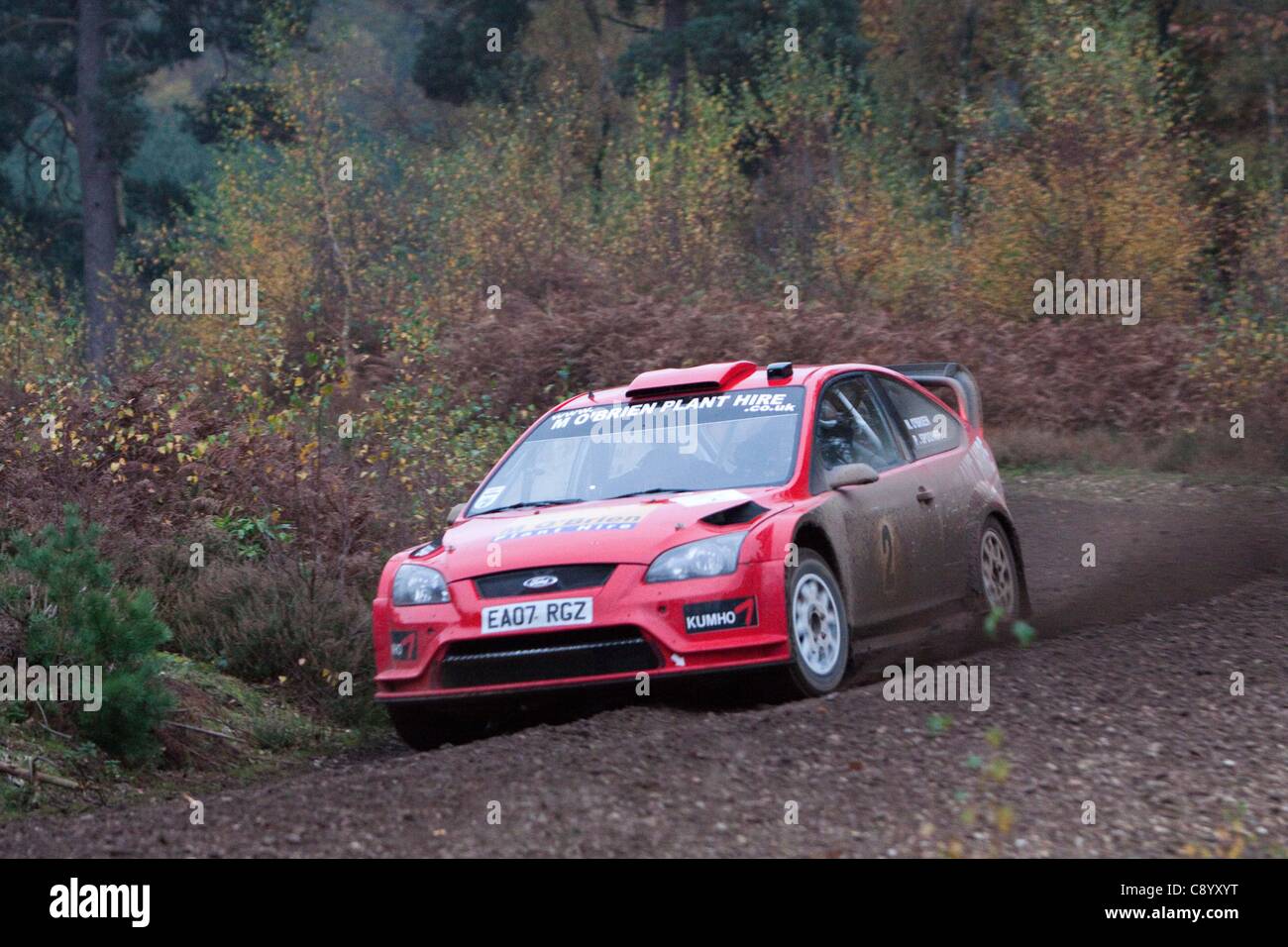 Cars competing in the Tempest Rally, Eversley. The Tempest Rally is a ...