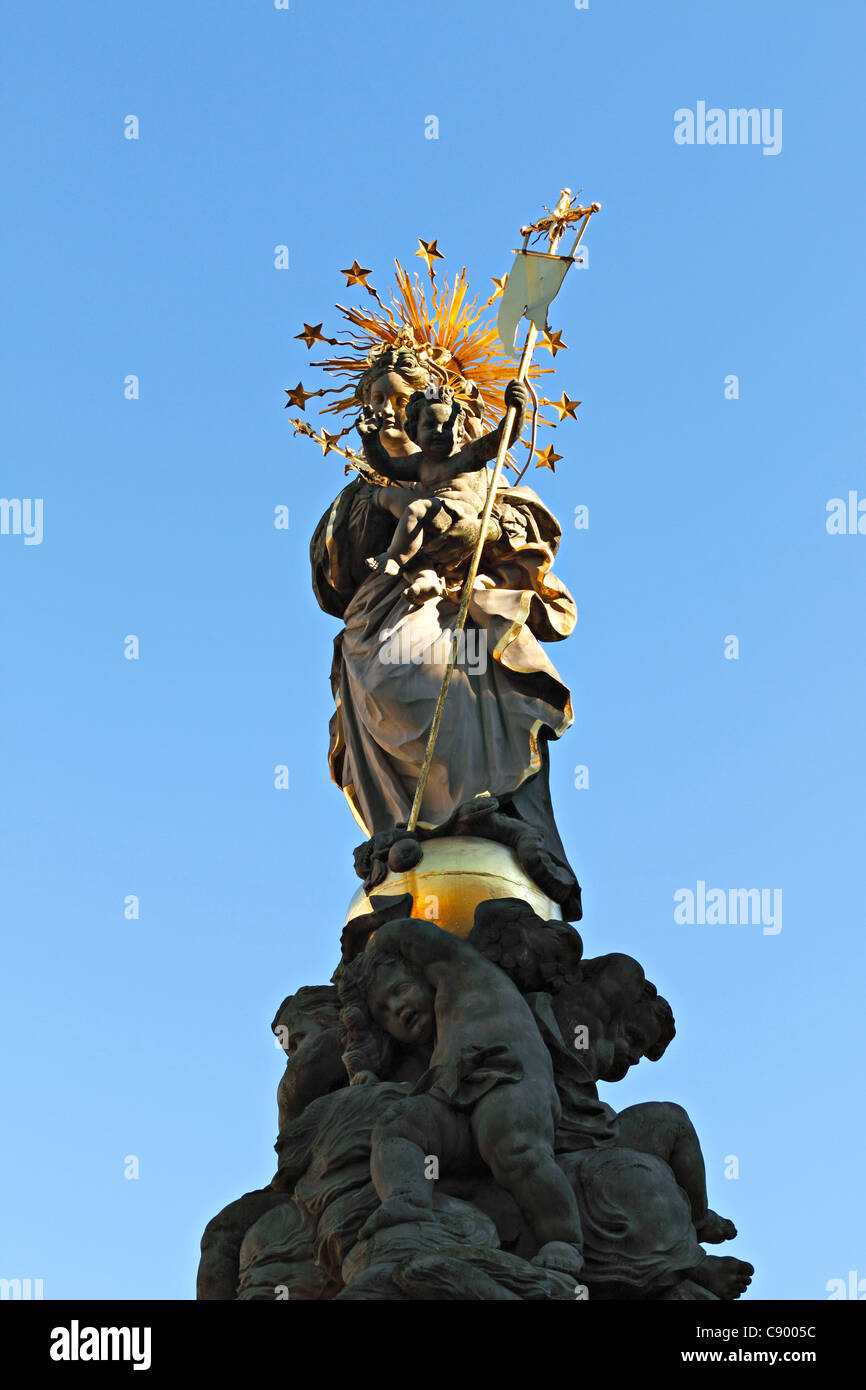 Madonna Statue, Heidelberg Baden Wuerttemberg Germany Stock Photo