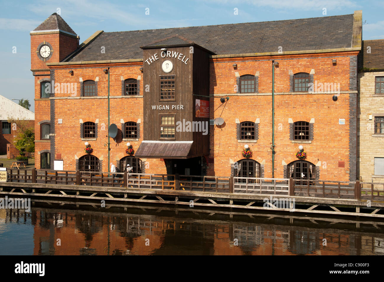 The Orwell pub by the Leeds and Liverpool Canal at Wigan Pier, Wigan