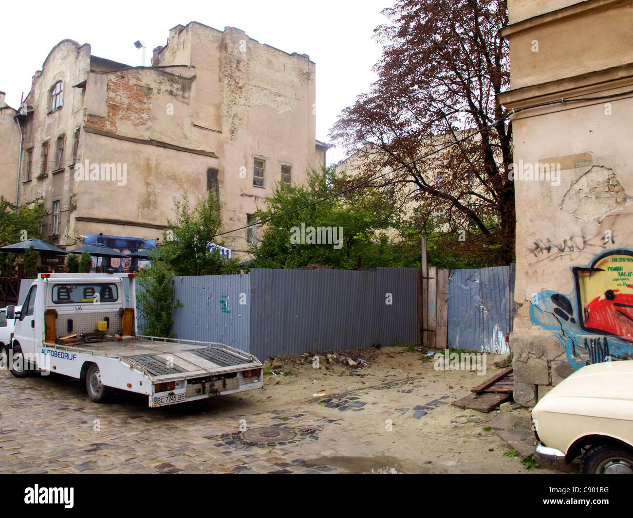 Location of Ruin Golden Rose Synagogue, L'viv, Ukraine Stock Photo Alamy