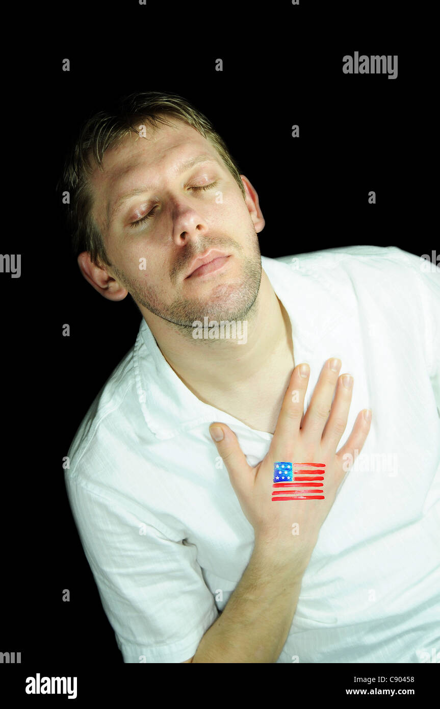 American patriot Stock Photo