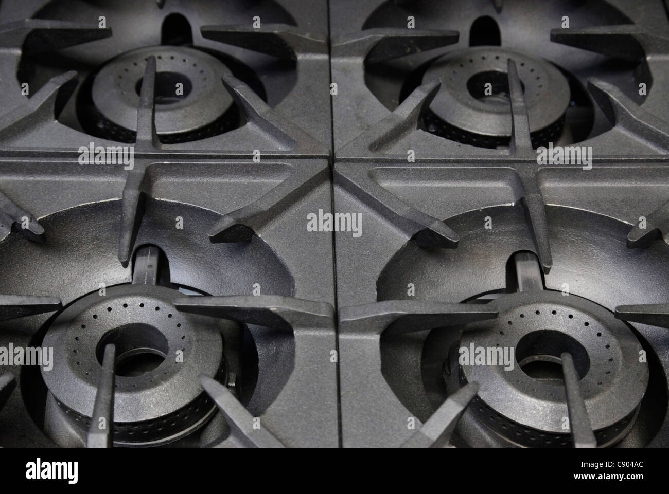 Industrial gas stove burners Stock Photo Alamy