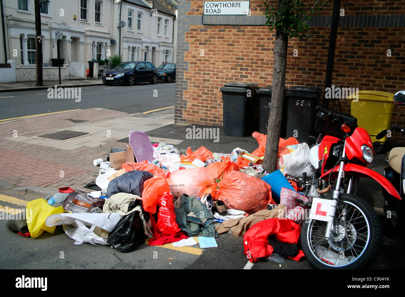 Flytipping in south London, England Stock Photo Alamy