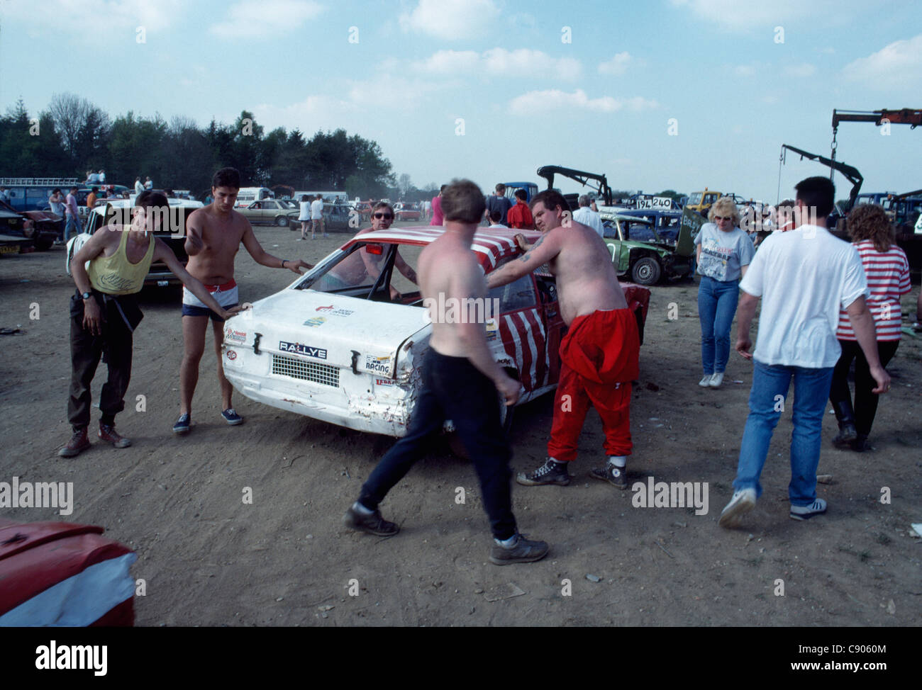 Preds Banger Racing Banger racing, Prestwood, Buckinghamshire Stock Photo - Alamy