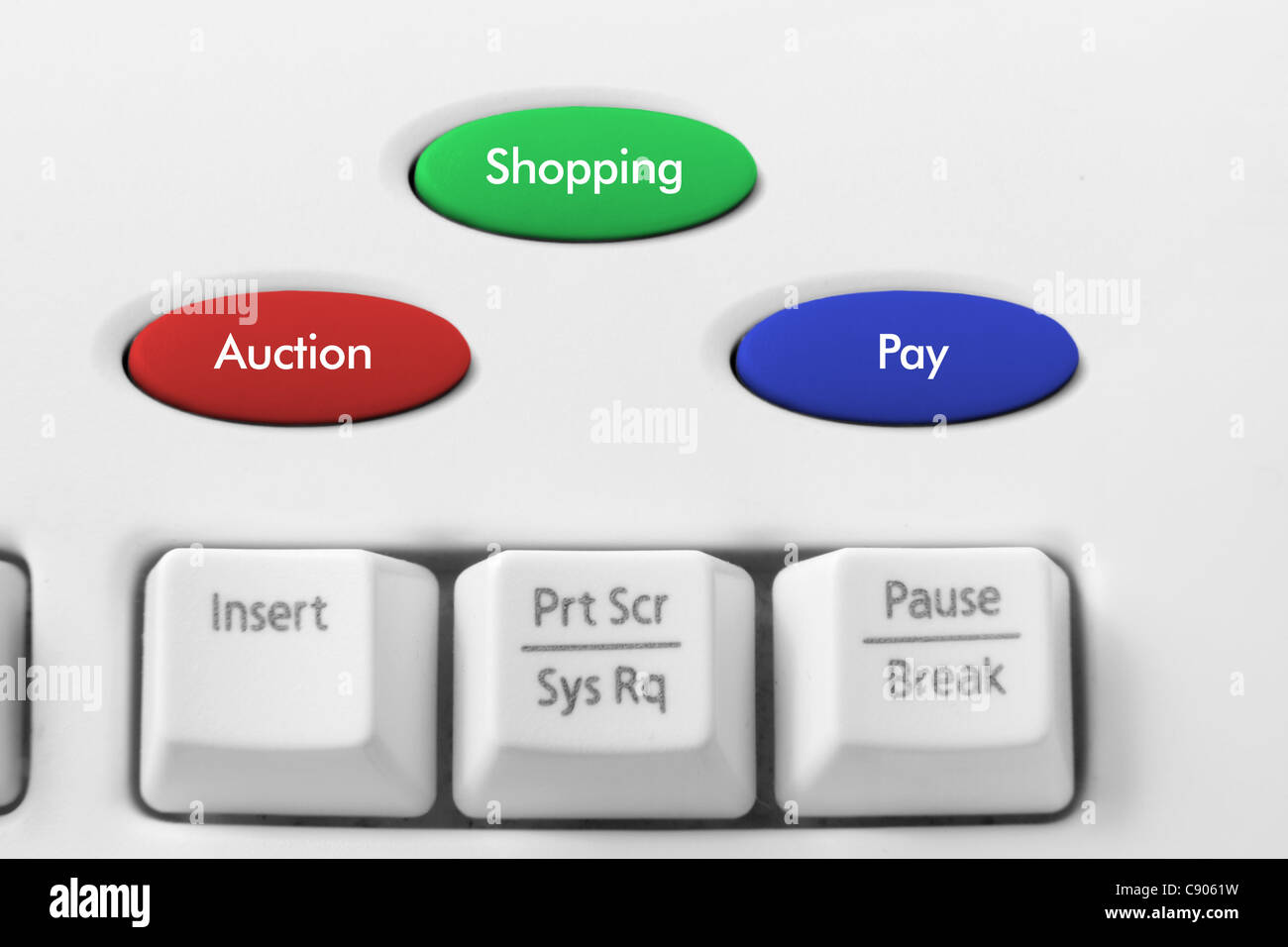 Computer Keyboard and Online Shopping Concept Stock Photo Alamy