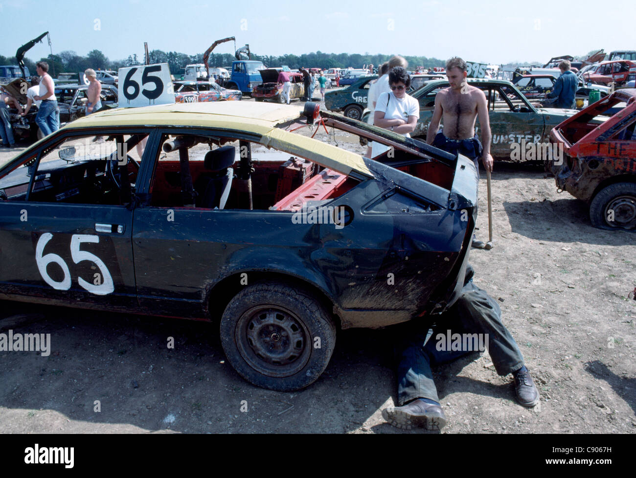 Preds Banger Racing Banger racing, Prestwood, Buckinghamshire Stock Photo - Alamy