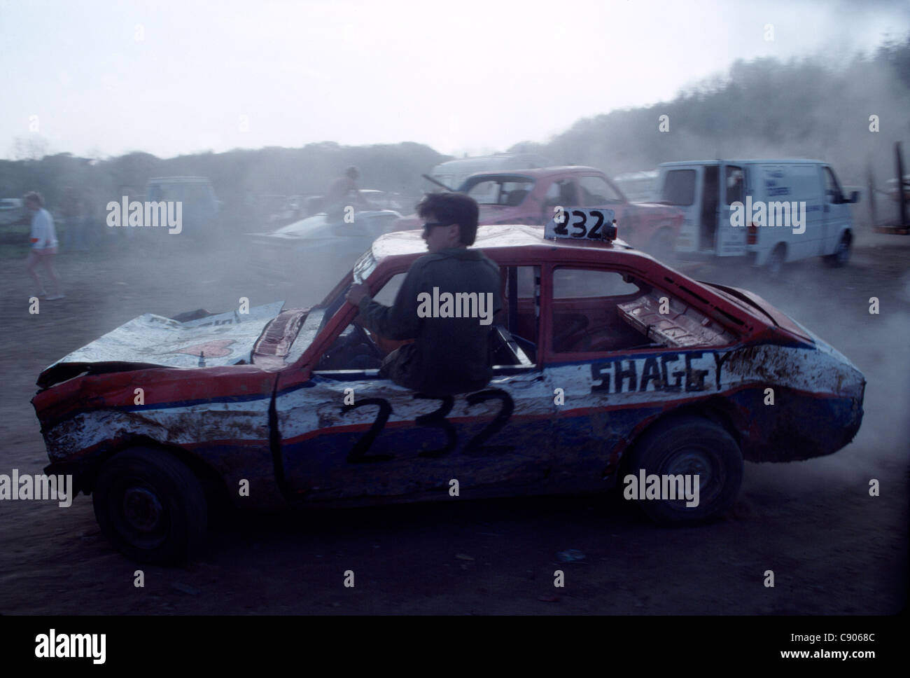 Preds Banger Racing Banger racing, Prestwood, Buckinghamshire Stock Photo - Alamy