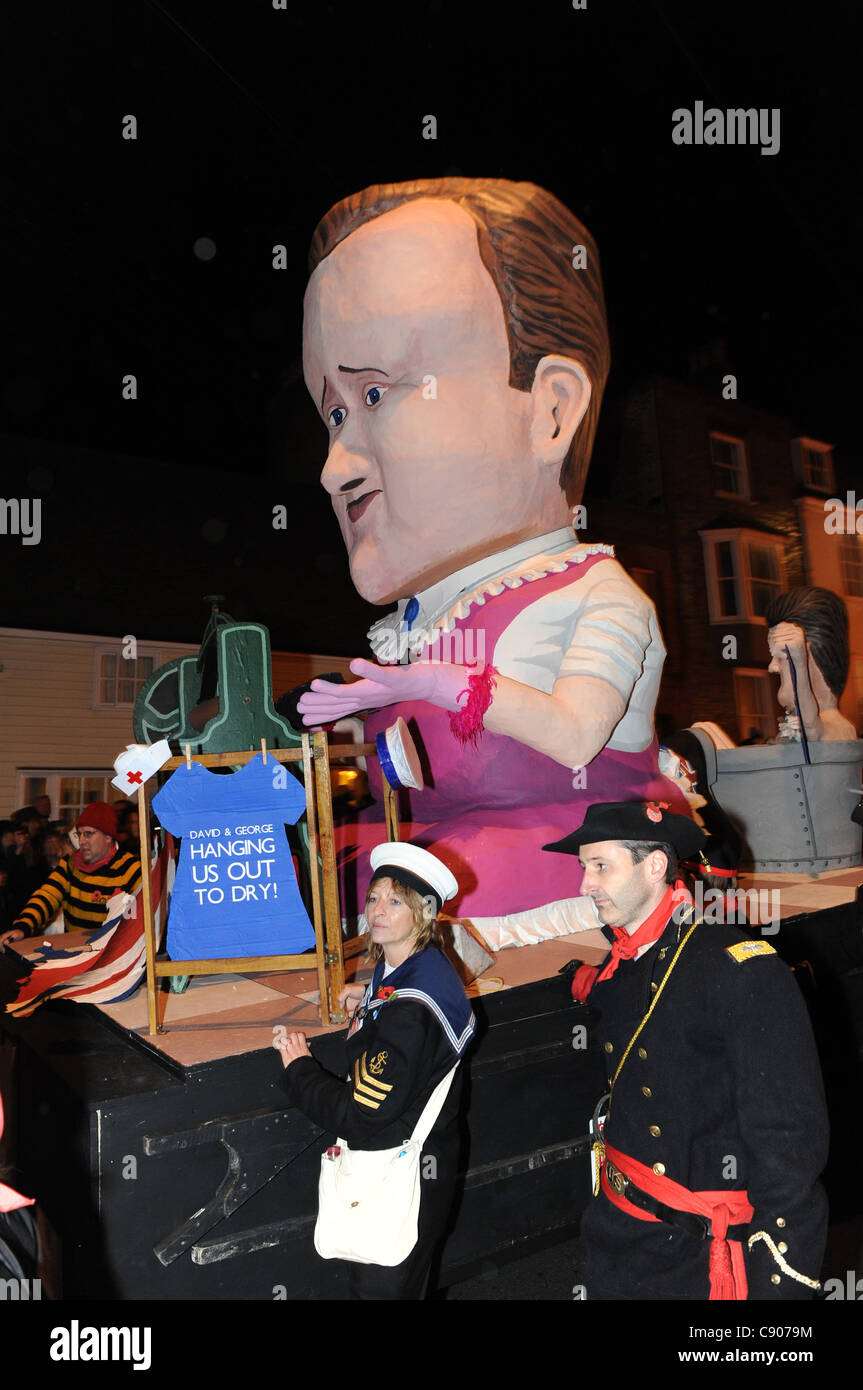 Lewes Bonfire Night Parade and Celebrations Stock Photo - Alamy