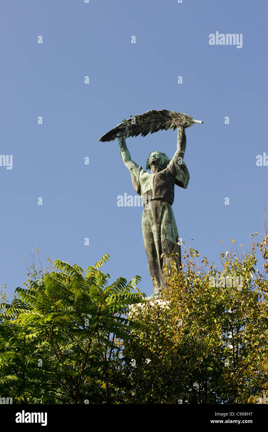 Liberation Monument on Gellért Hill,Budapest Stock Photo