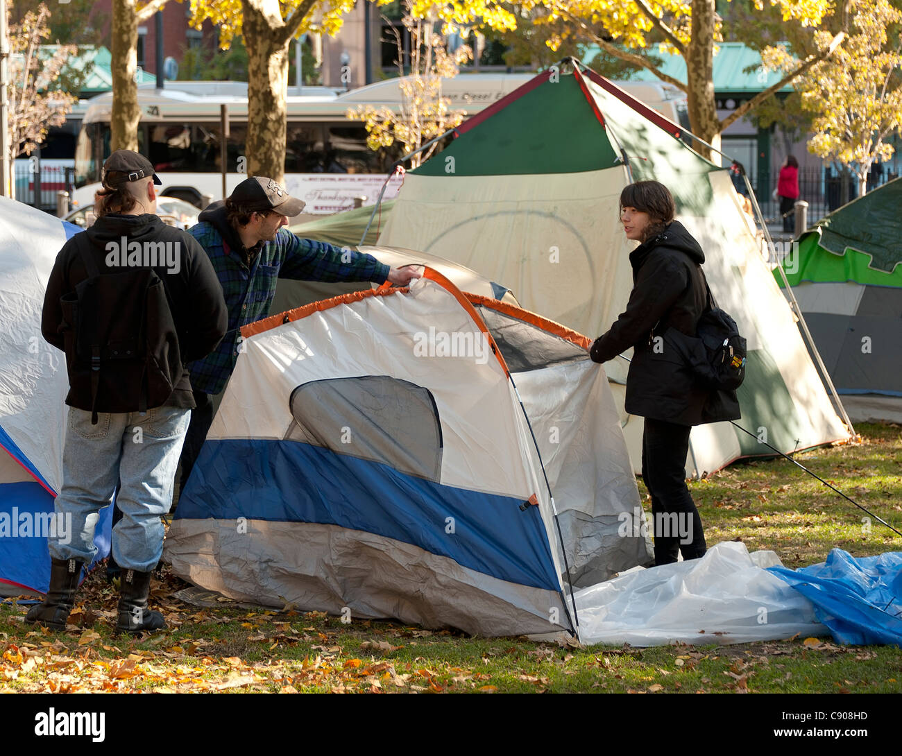 Occupy Providence Stock Photo