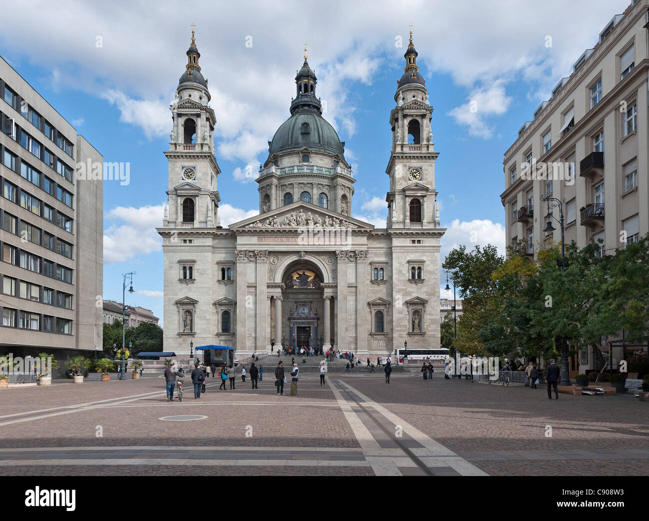 St. Stephen's Basilica - Szent István-bazilika the  Roman Catholic basilica in Budapest Stock Photo