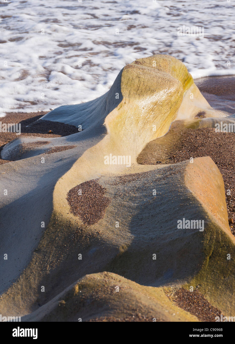 Northumberland - Spittal beach, south of Berwick on Tweed, seaside town ...