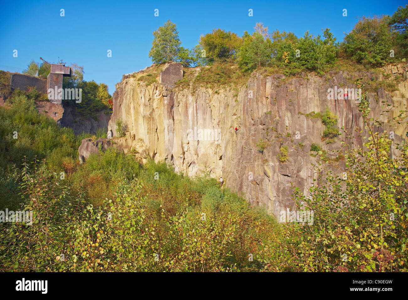 Ettringer Lay, Vulkaneifel, Eifel, Rhineland-Palatinate, Germany, Europe Stock Photo