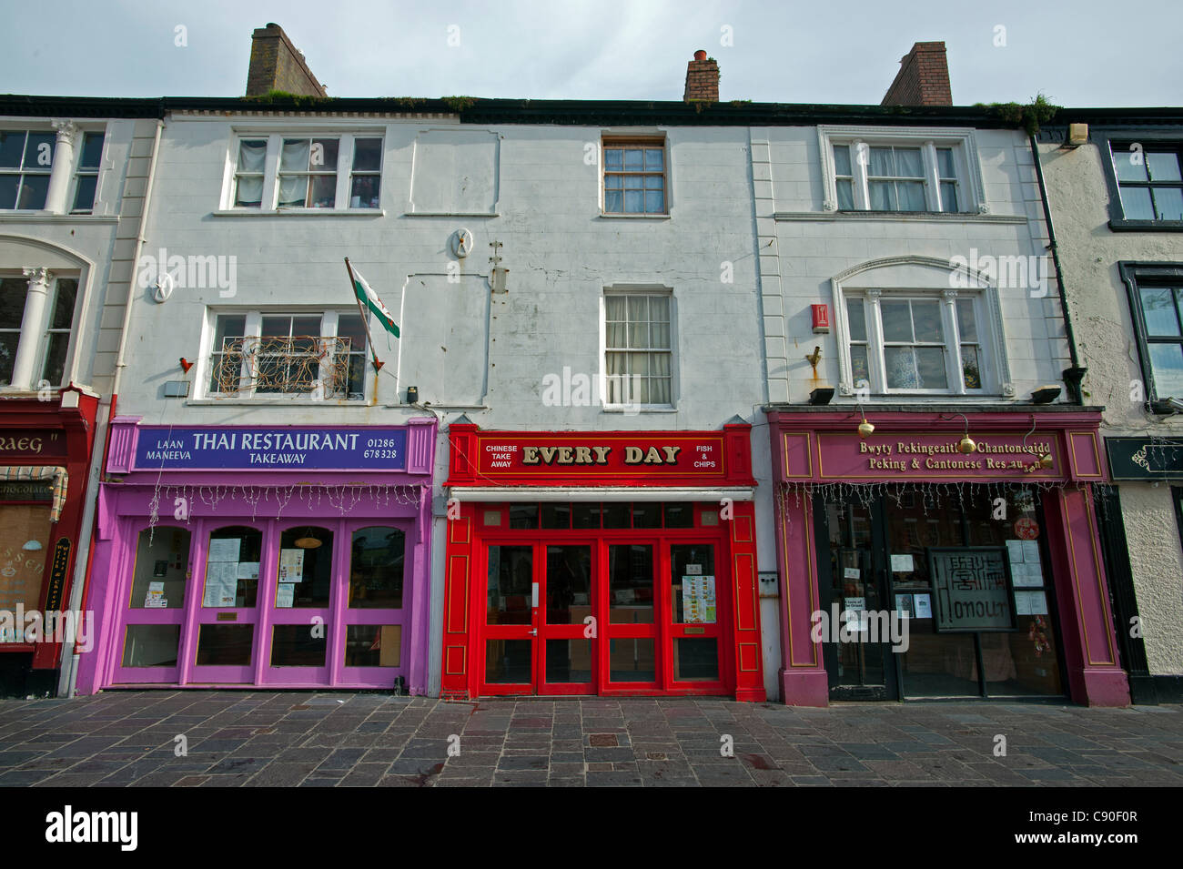 Caernarfon shops hires stock photography and images Alamy