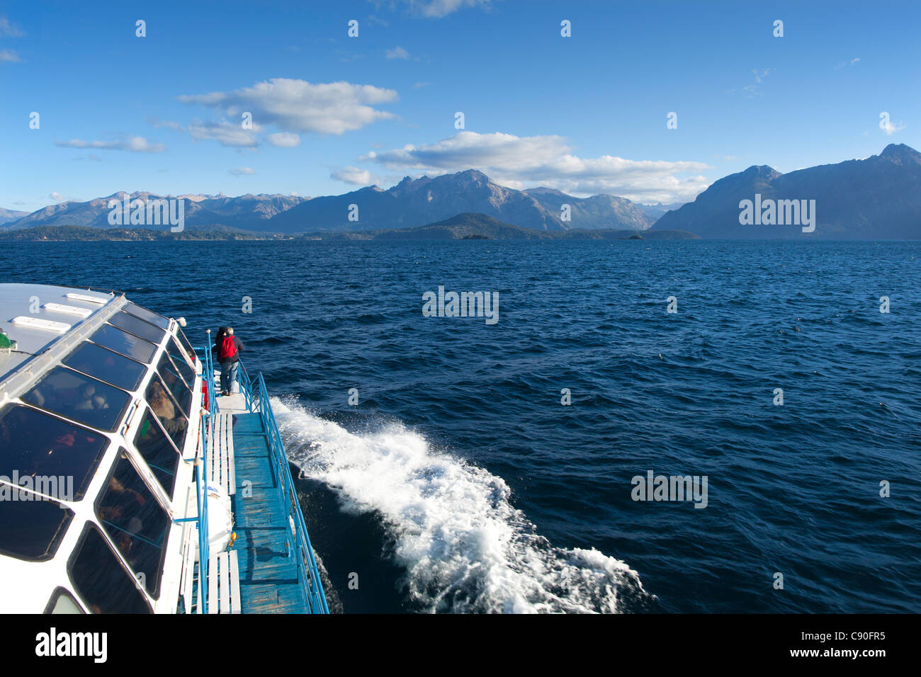 Passage at Lago Nahuel Huapi, near San Carlos de Bariloche, Rio Negro, Patagonia, Argentina Stock Photo