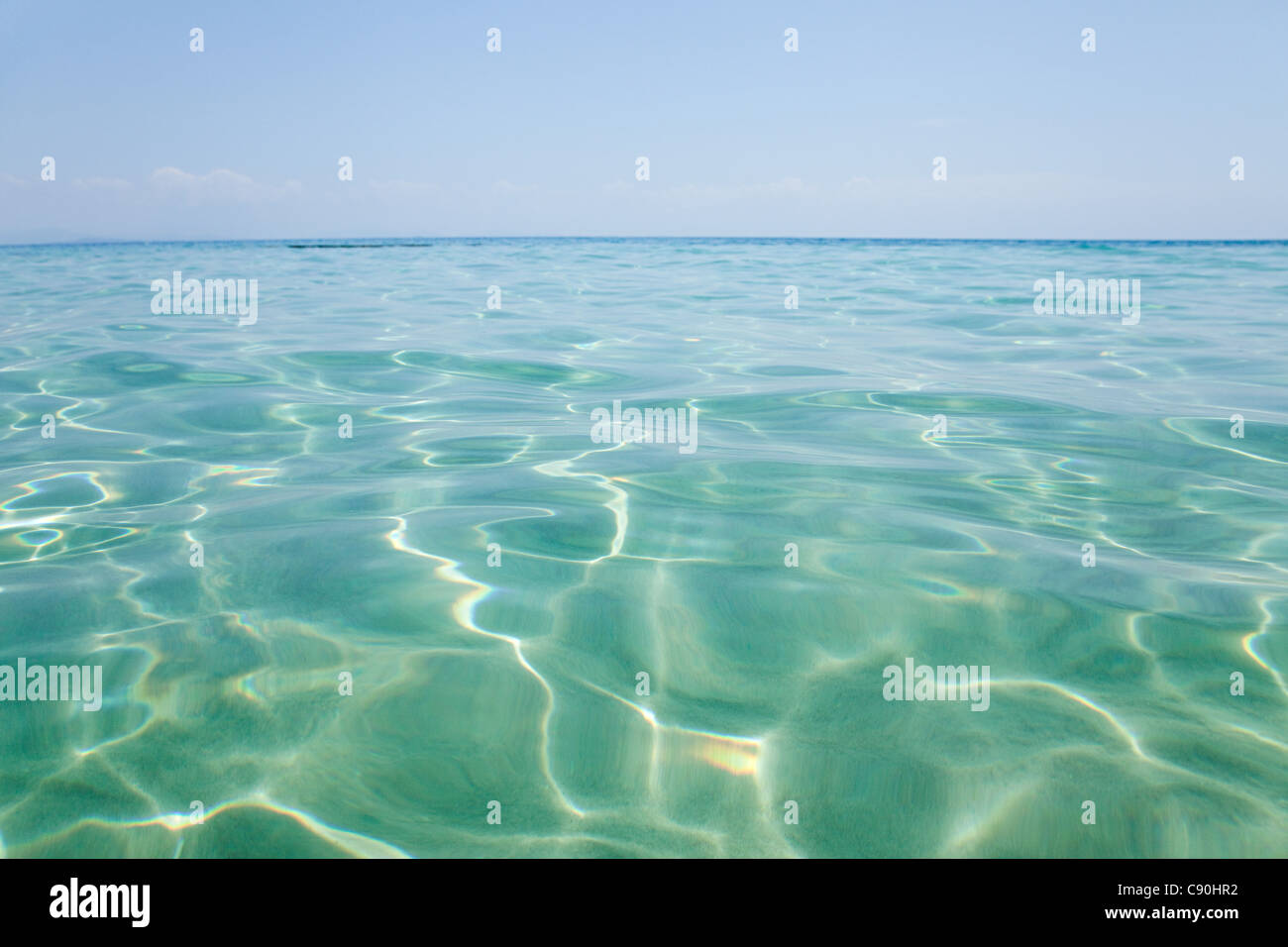 Peaceful water off Penhentian Kecil, Perhentian Islands, Malaysia Stock Photo
