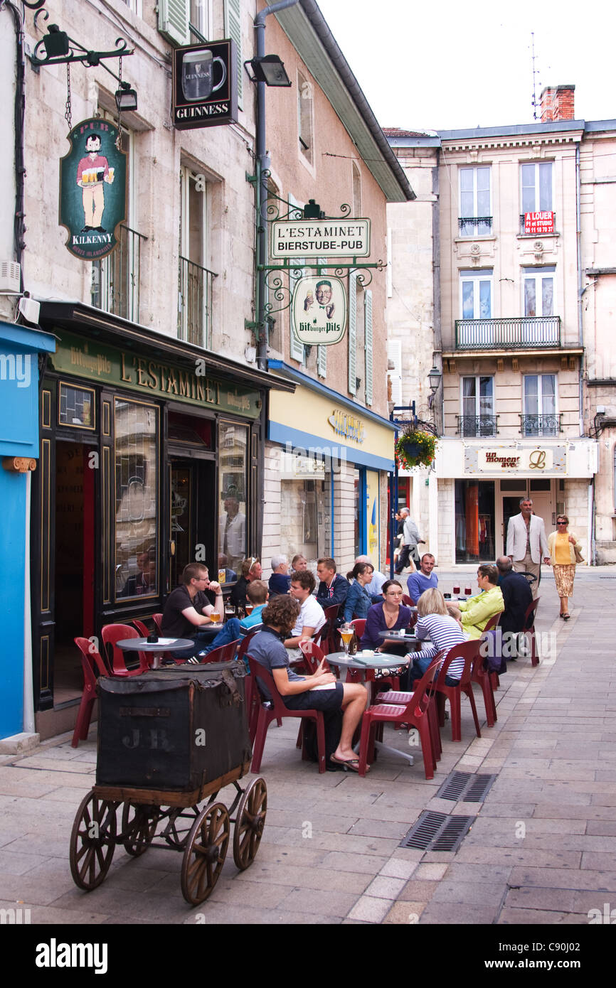 A Pub in Verdun France Stock Photo