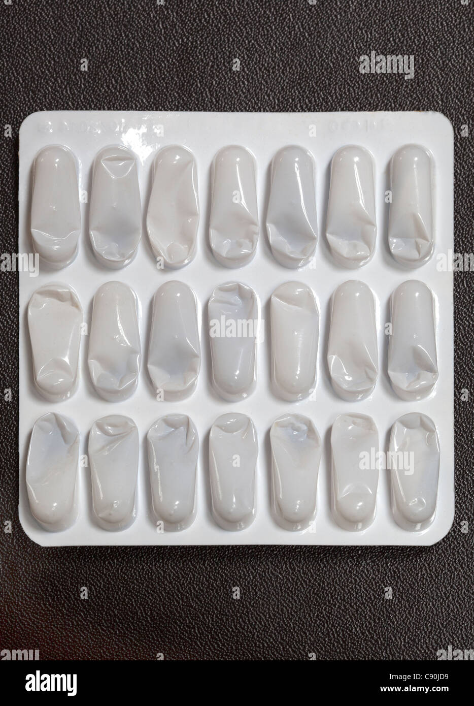 empty tablet or pill bubble pack Stock Photo Alamy