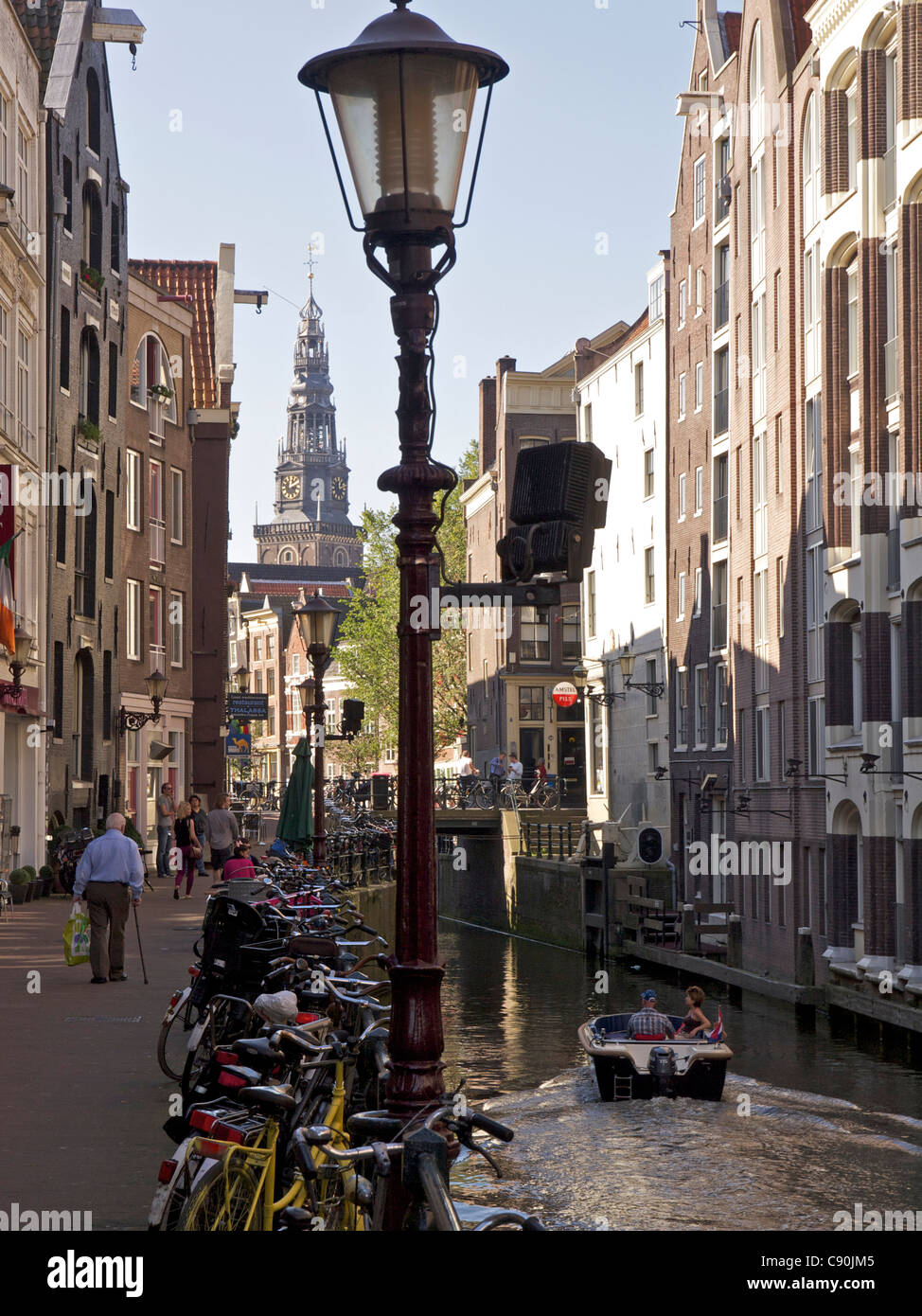 The wallen quarter of Amsterdam is the oldest part of the city centre. the Netherlands Stock Photo