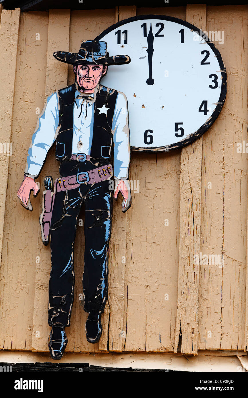 Detail on a saloon on Main street, Silverton, Colorado, USA, North America, America Stock Photo